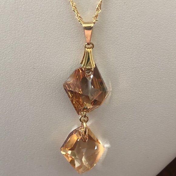 Swarovski authentic Crystals 18kGold Plated CHIC - Picture 5 of 13